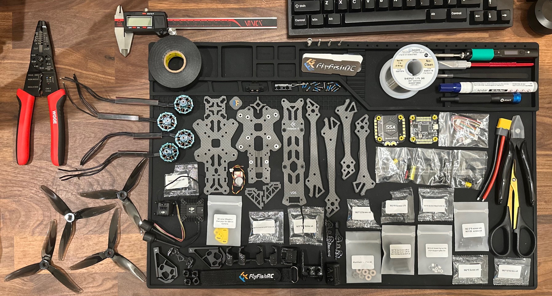 FPV Drone Build - Close-up of Components