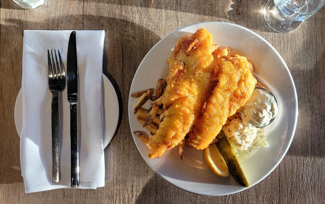 Seafood grill platter