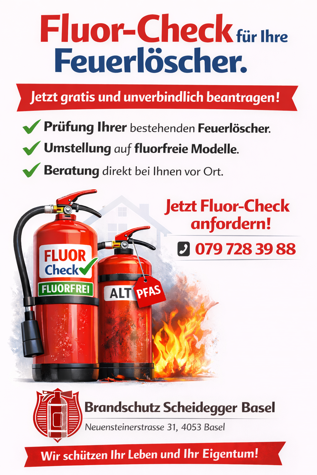 Gratis Fluor-Check für Feuerlöscher