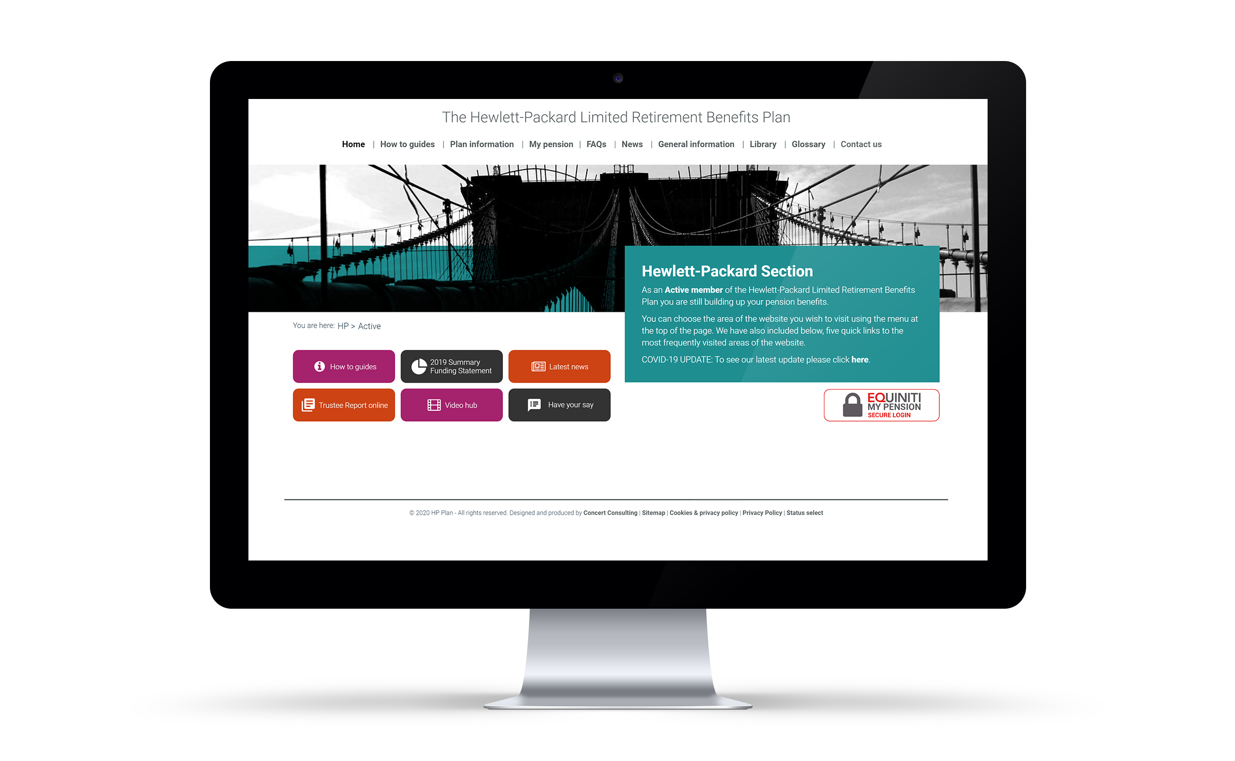 HP Staff Pensions Website