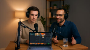 Video podcast production
