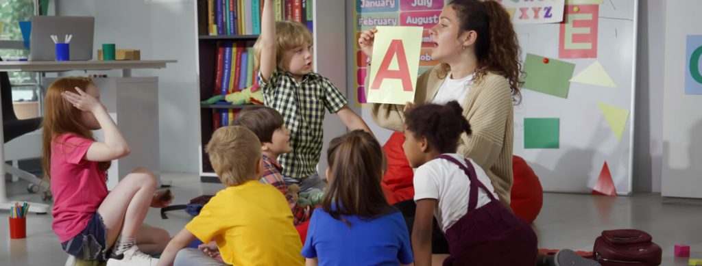 Bright and clean play area