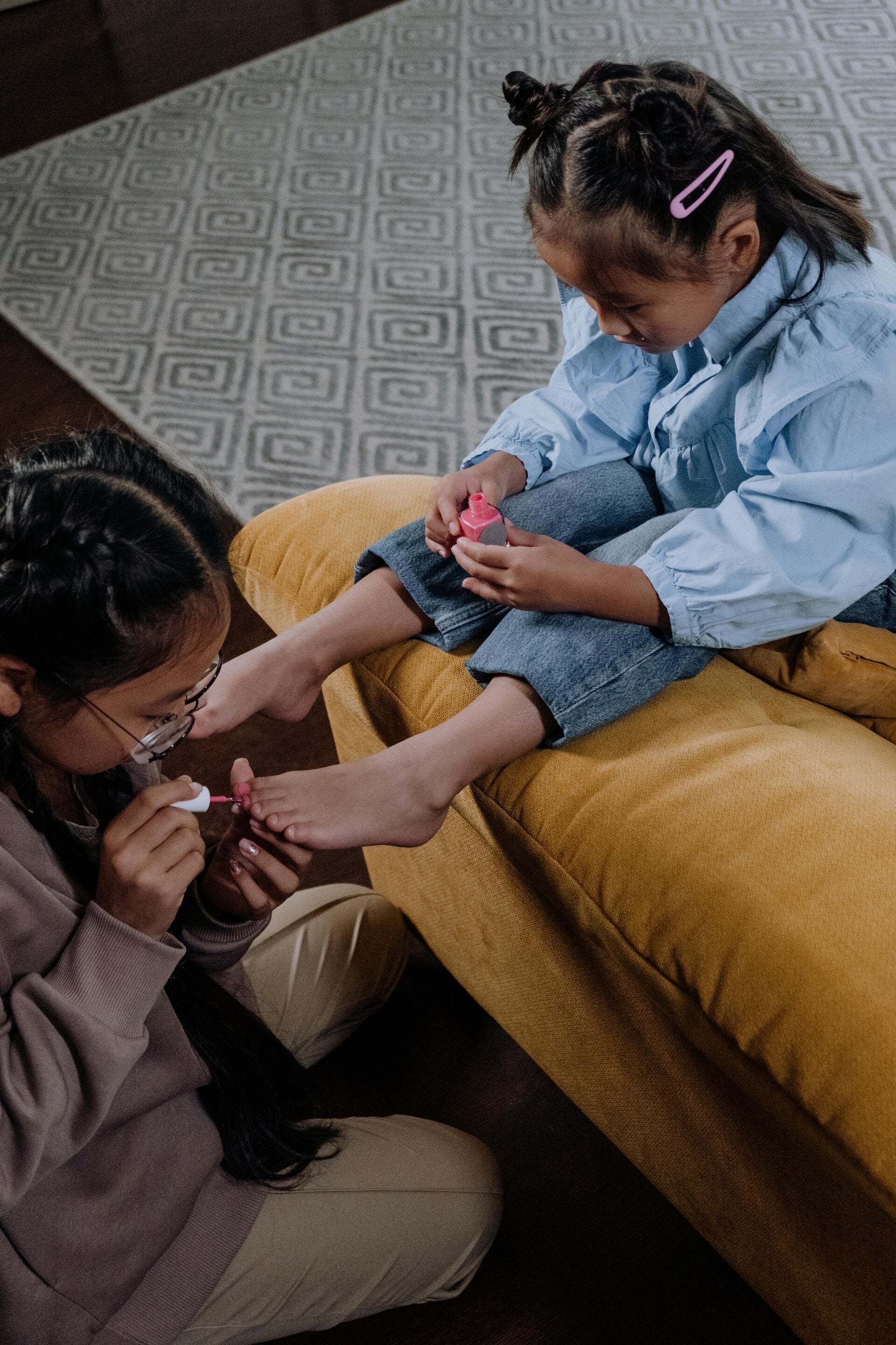 Janomi Cosmetics founder smiling with products