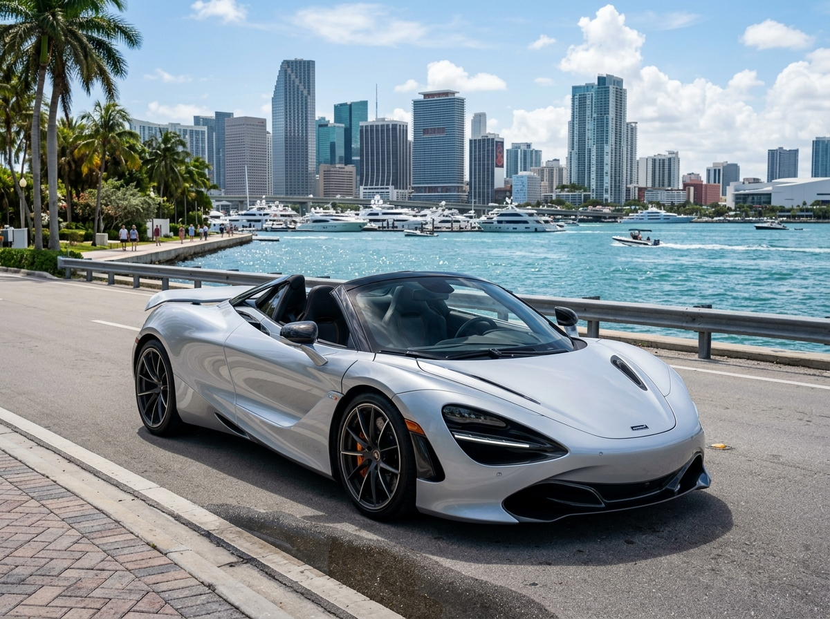McLaren 720S Spider for rent in Miami