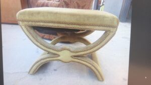 Upholstery before and after