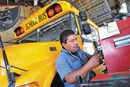 Friendly Vancouver School Bus Driver