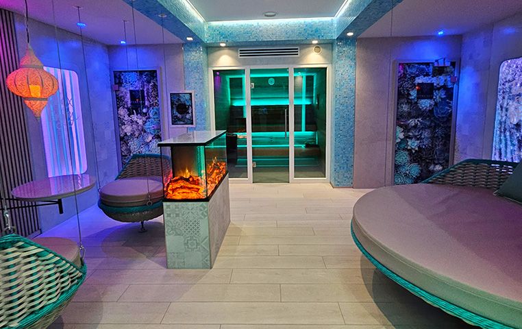 Pure Spa Kamin Lounge