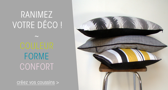 Coussins décoratifs sur mesure