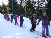 Enfants faisant du ski