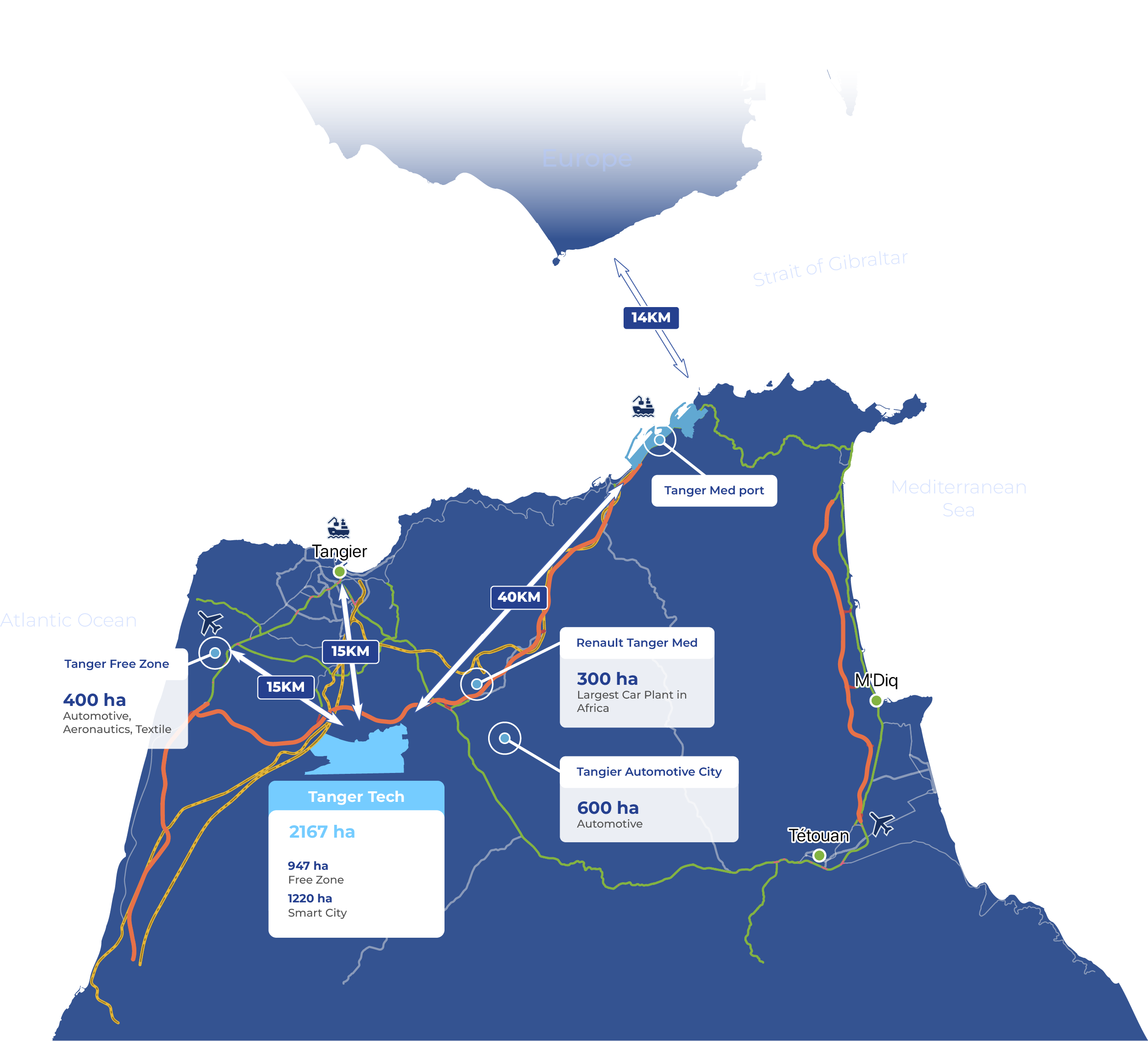 Map of Tanger Tech Location