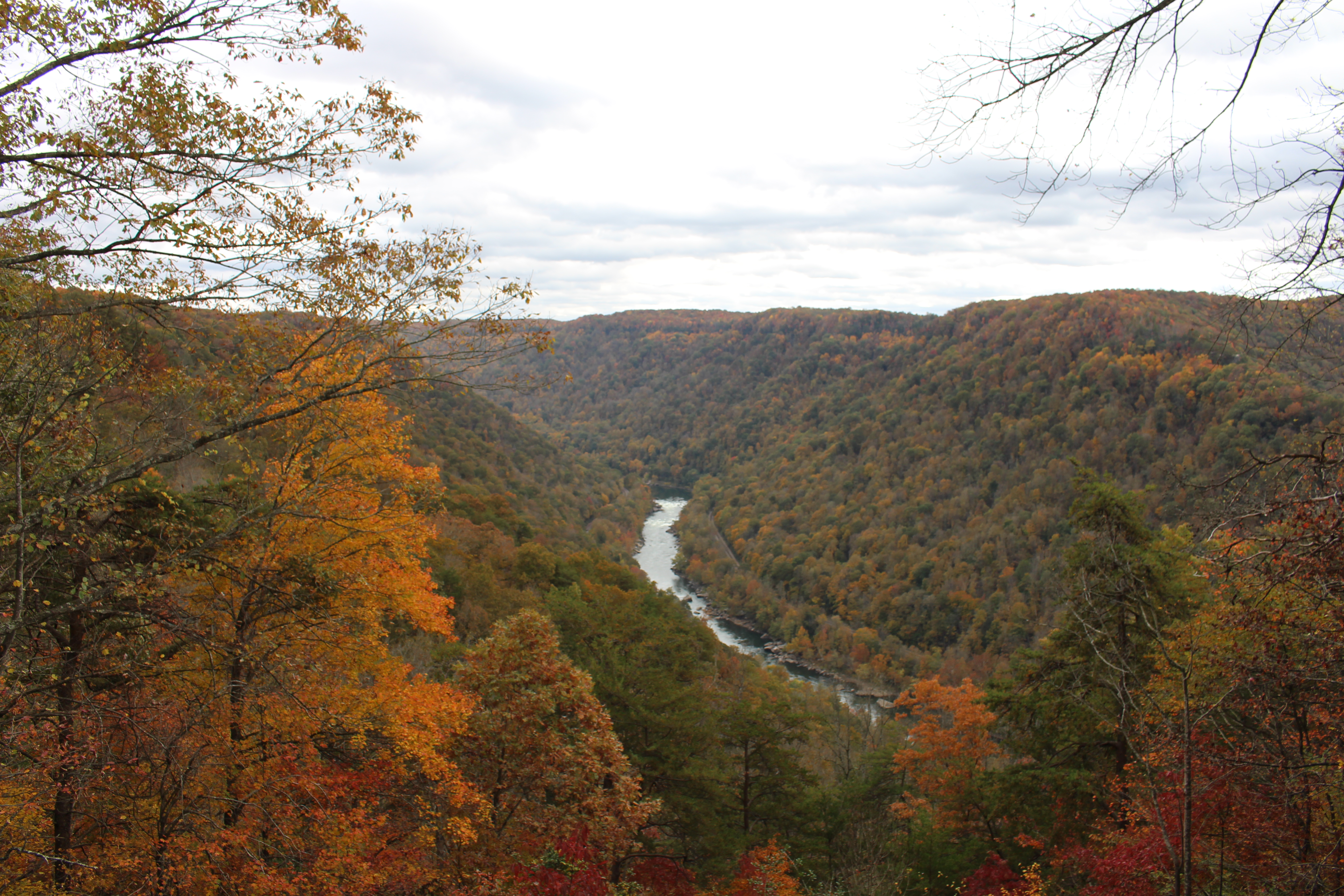 New River Gorge view at sunset