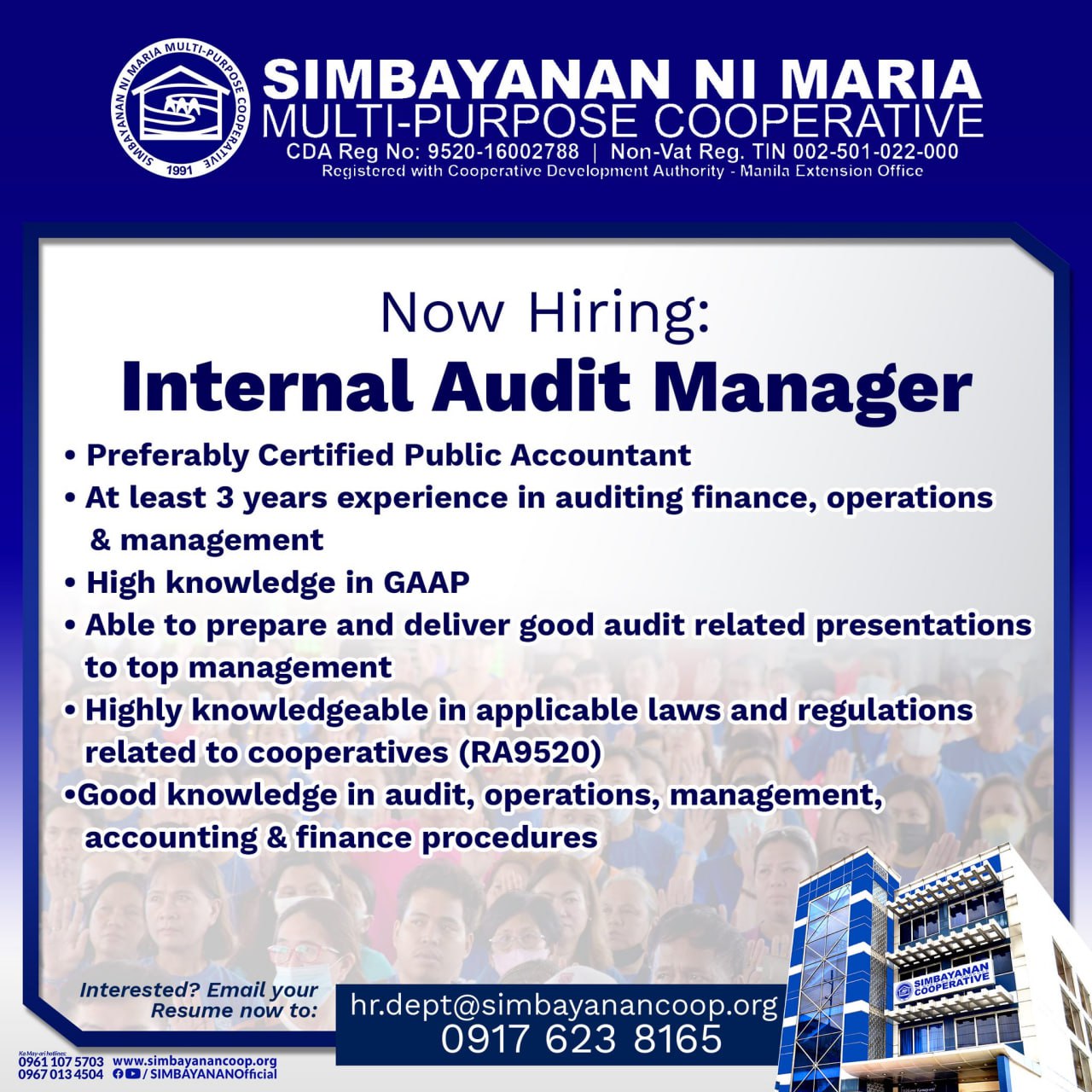 Internal Audit Manager