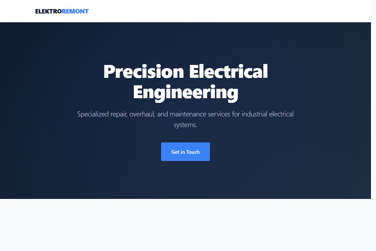 AI Redesign for elektroremont.ba/