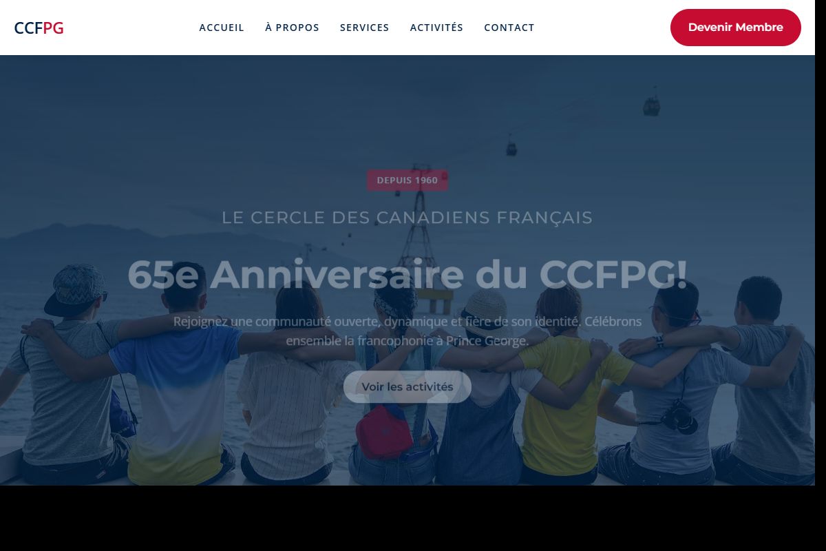 AI Redesign for ccfpg.ca/