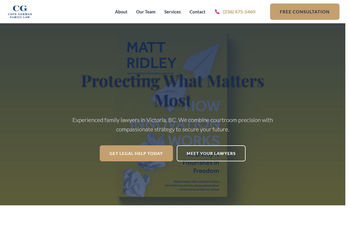 AI Redesign for copegorman.ca/