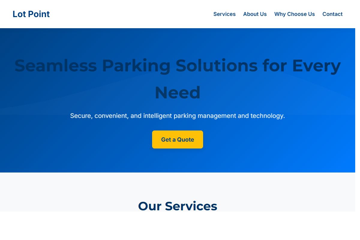 AI Redesign for lotpoint.ca/