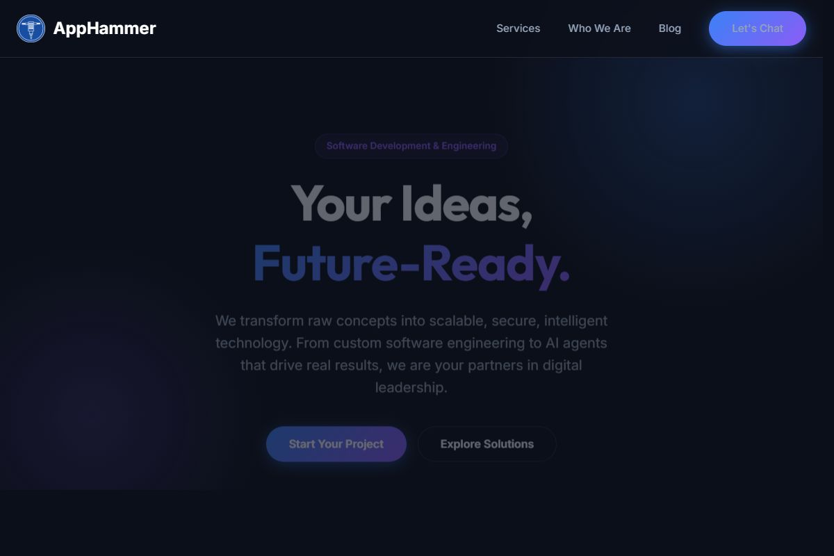 AI Redesign for apphammer.co/