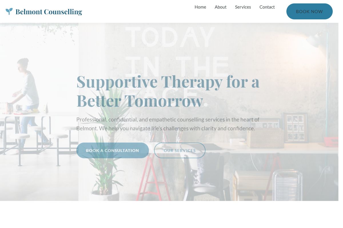 AI Redesign for belmontcounselling.com.au/