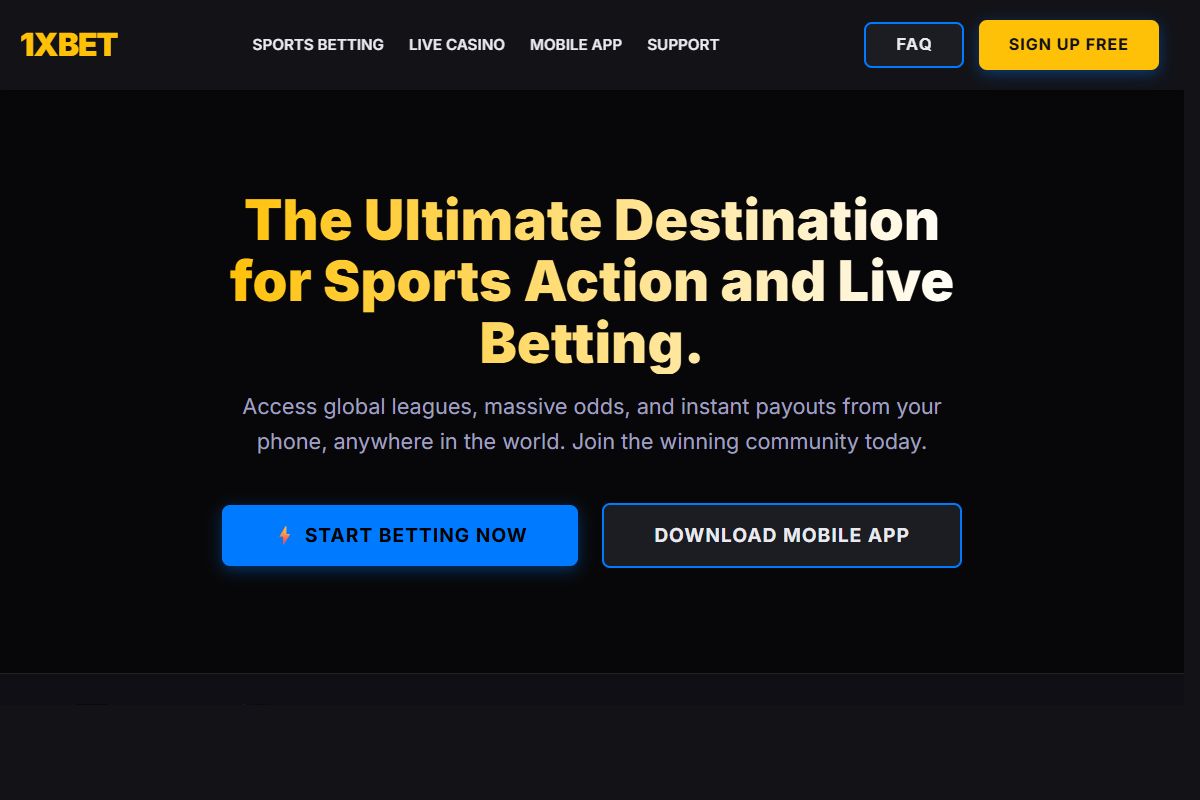 AI Redesign for 1xbet-71.com/