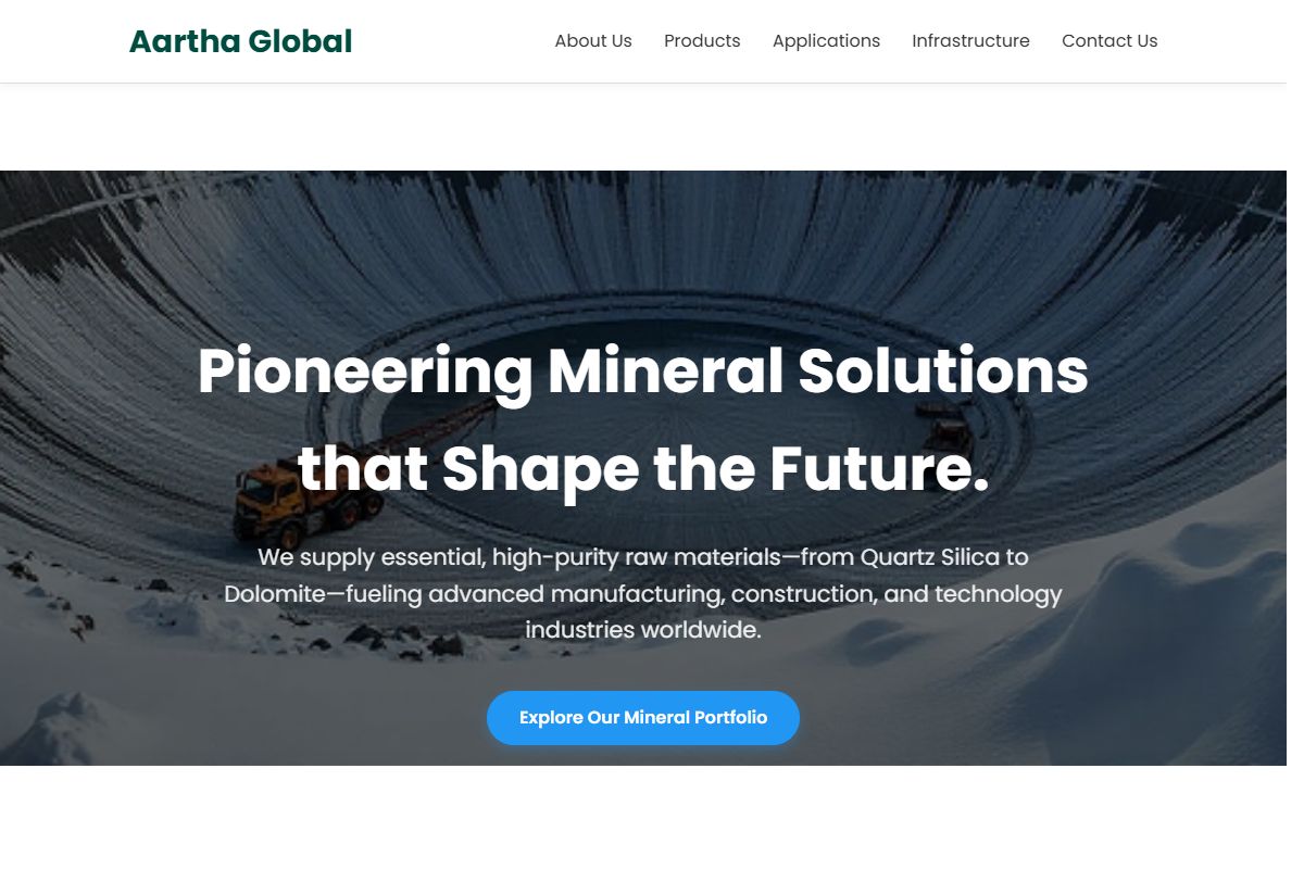 AI Redesign for aarthaglobal.com/