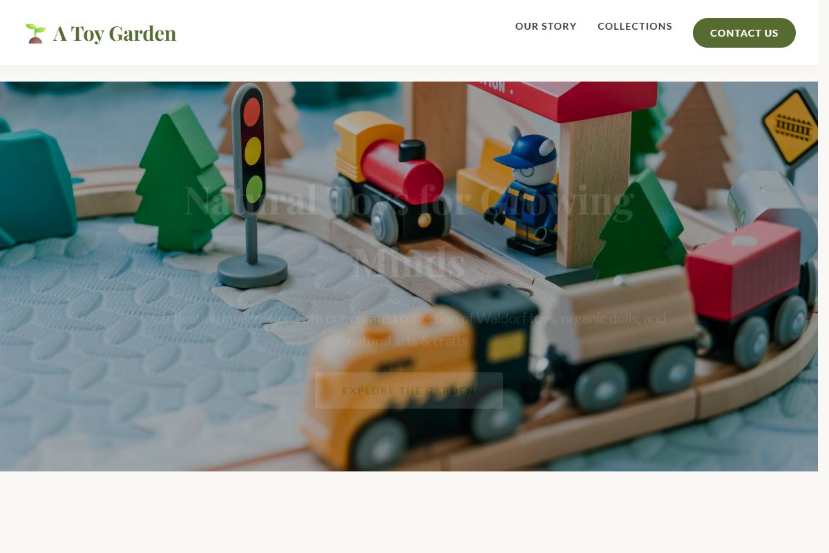 AI Redesign for atoygarden.com/