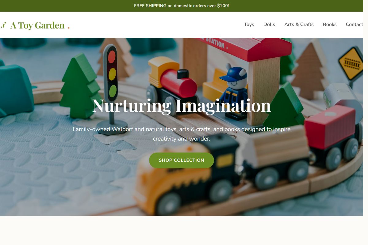 AI Redesign for atoygarden.com/