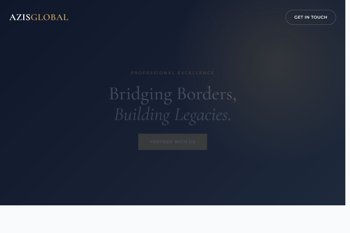 AI Redesign for azisglobal.com/