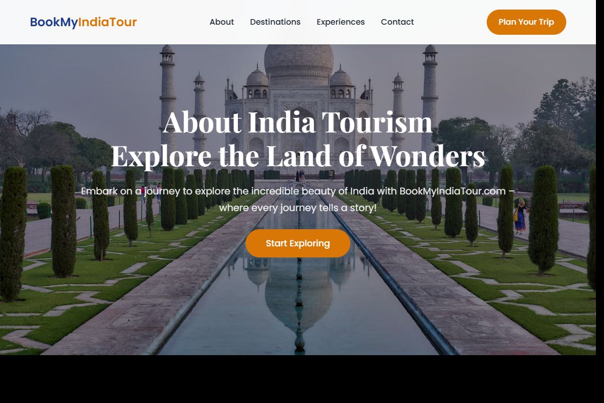 AI Redesign for bookmyindiatour.com/