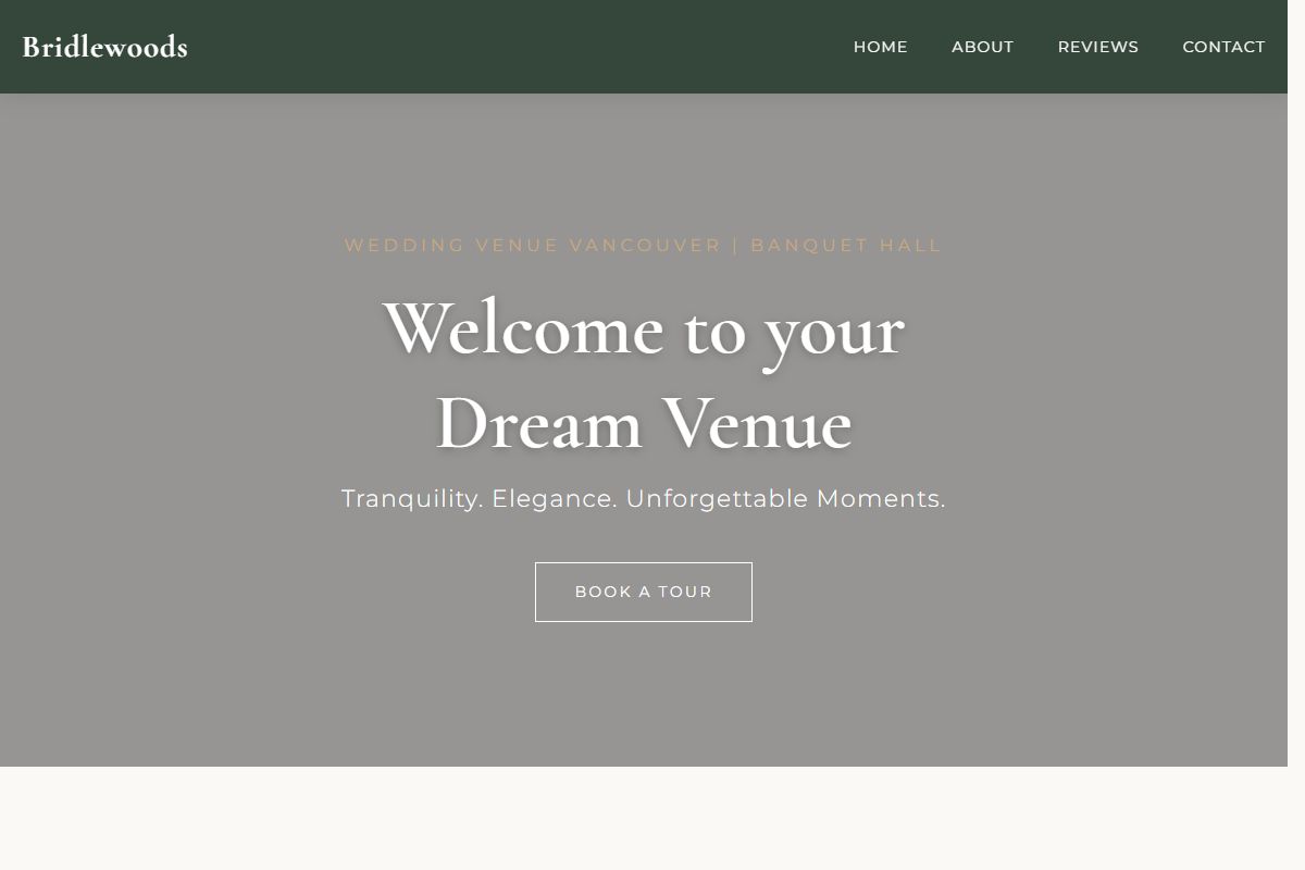 AI Redesign for bridlewoodseventcenter.com/