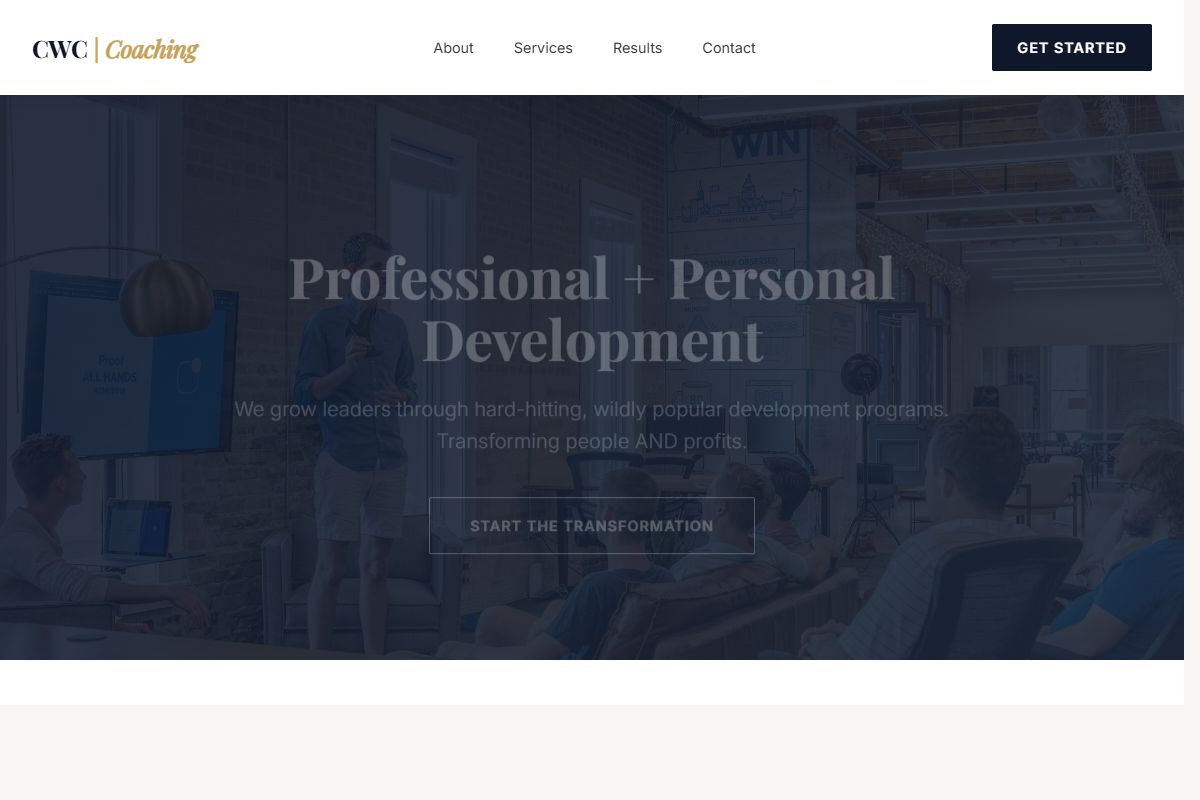 AI Redesign for caitlinwinkley.com/