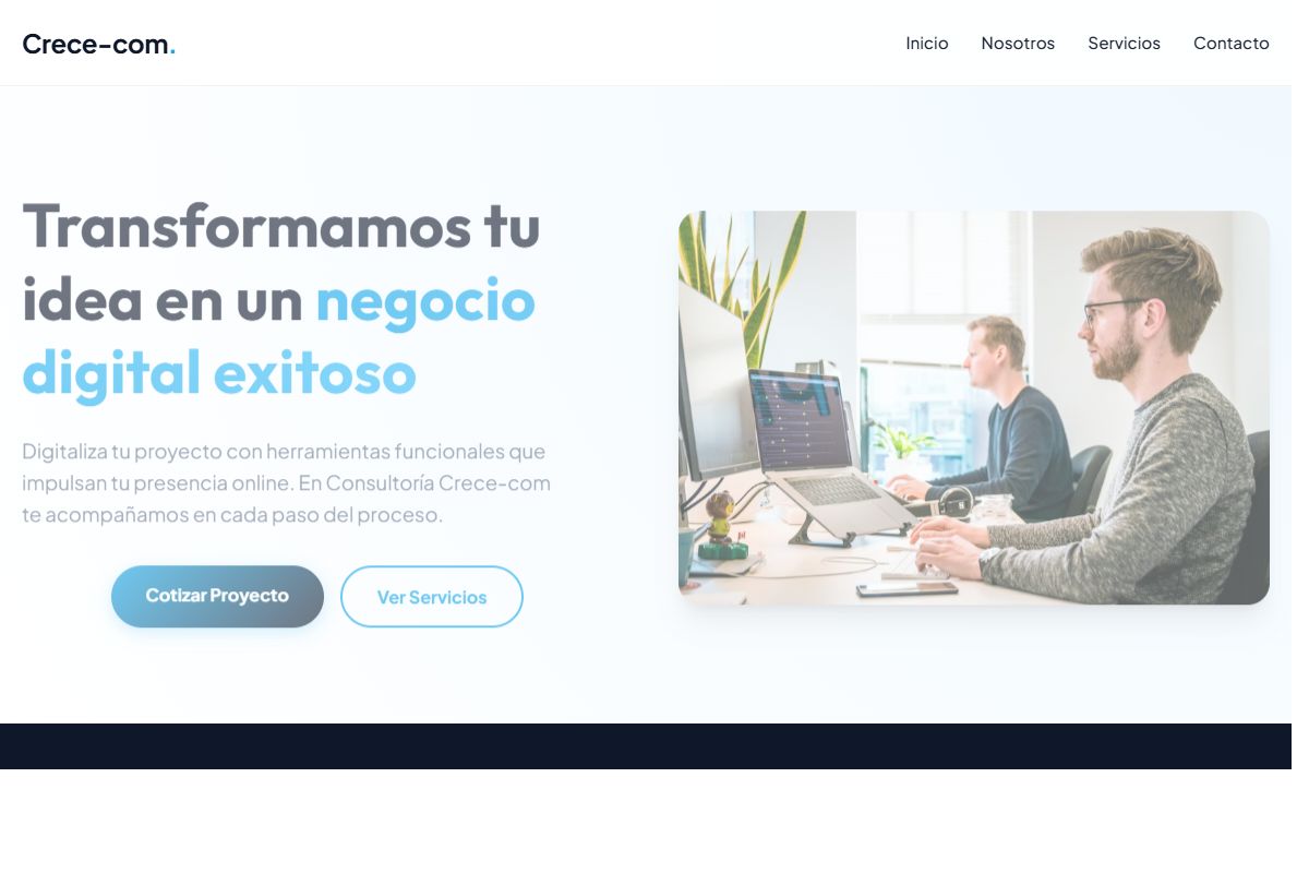 AI Redesign for consultoriacrece.com/