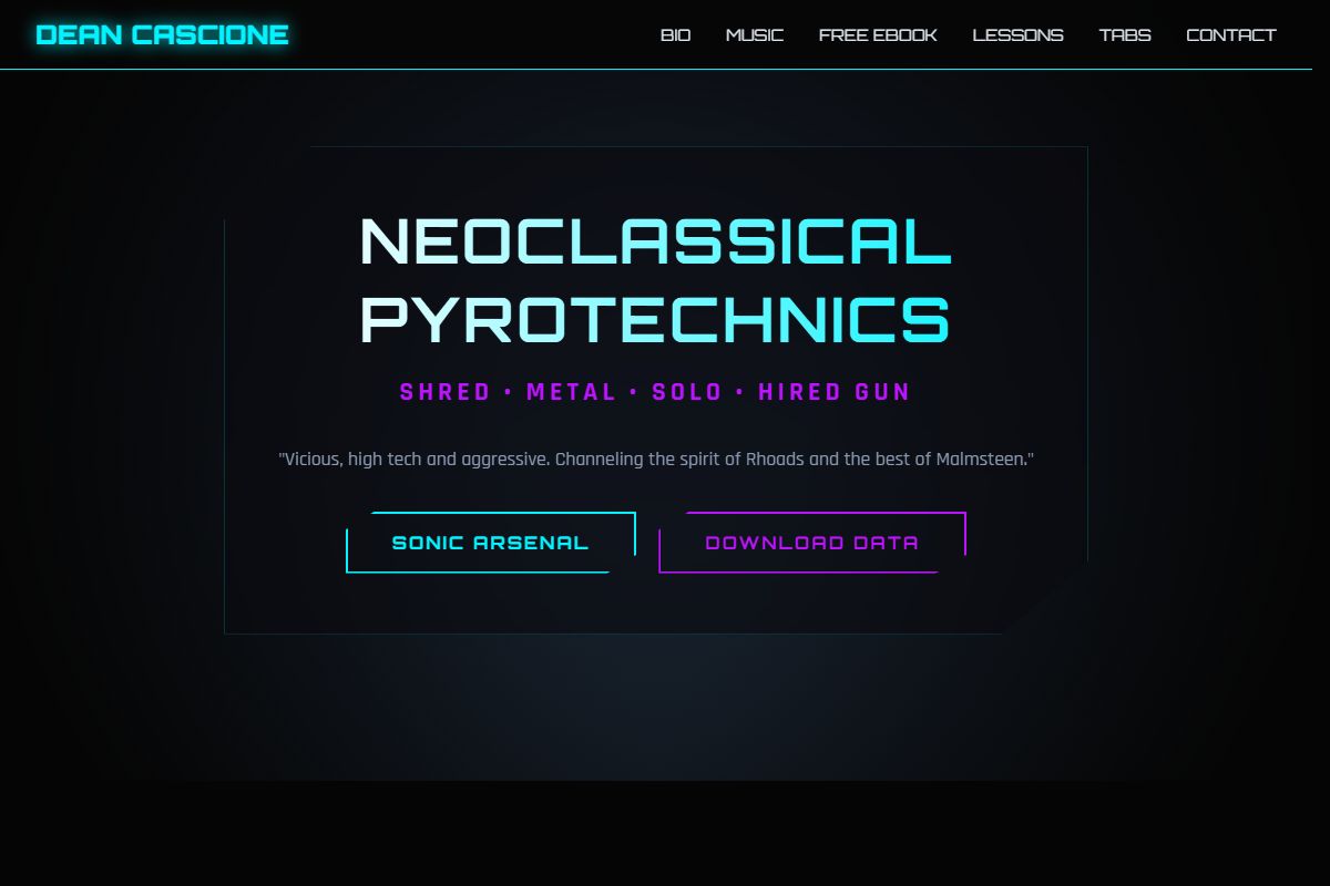 AI Redesign for deancascione.com/