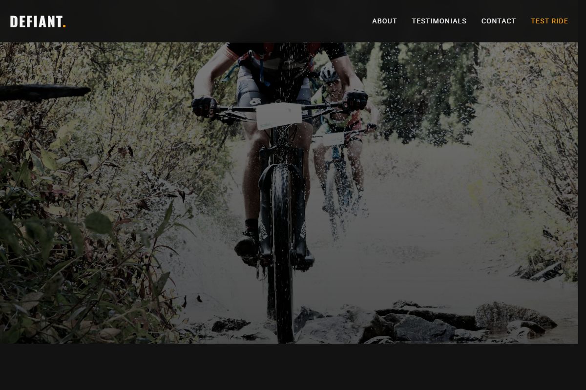 AI Redesign for defiantbicycles.com/