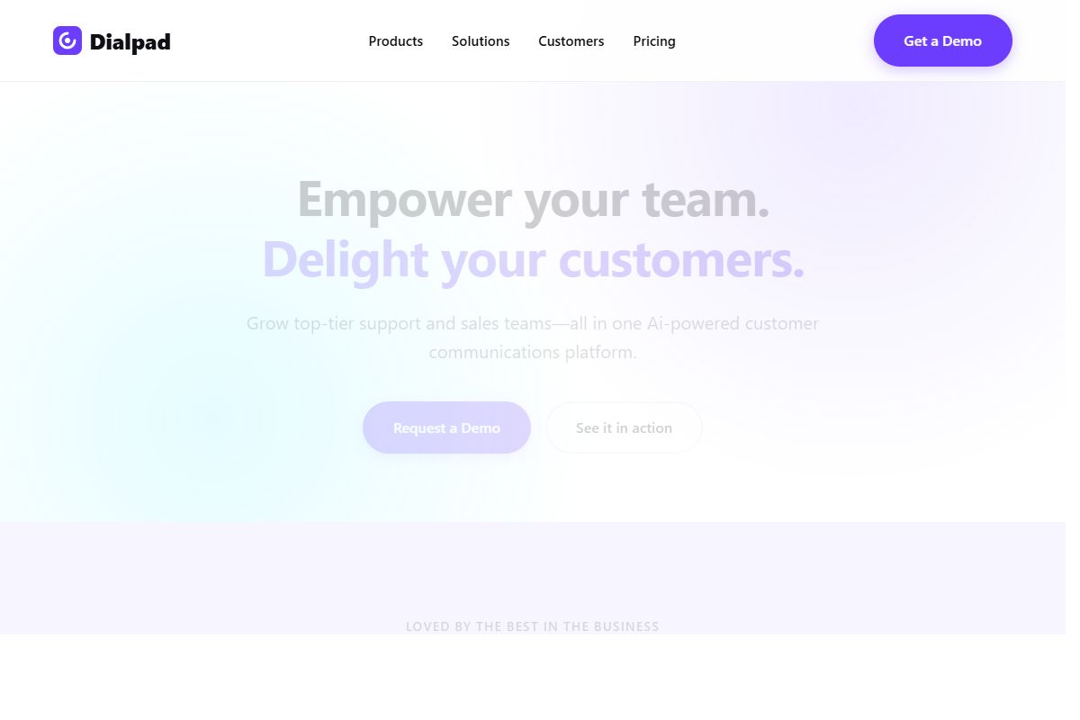 AI Redesign for dialpad.com/