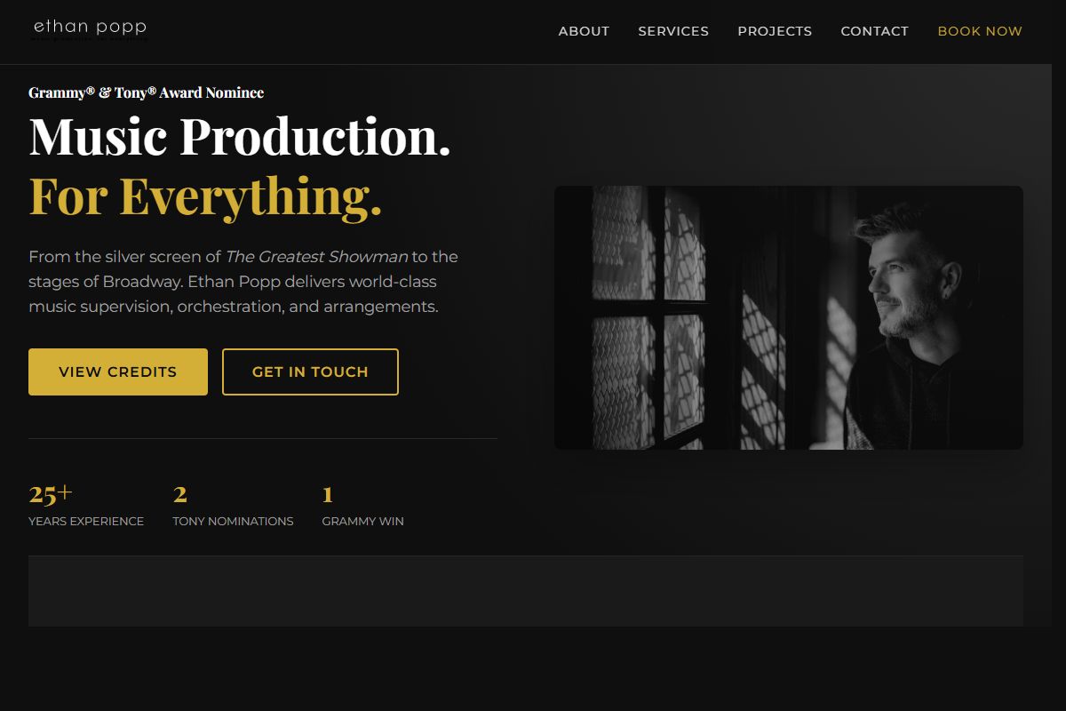AI Redesign for ethanpopp.com/