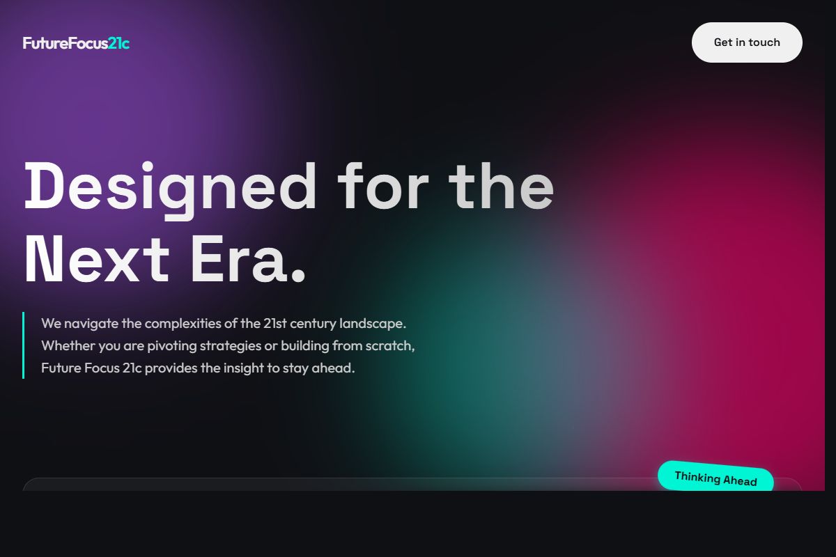 AI Redesign for futurefocus21c.com/