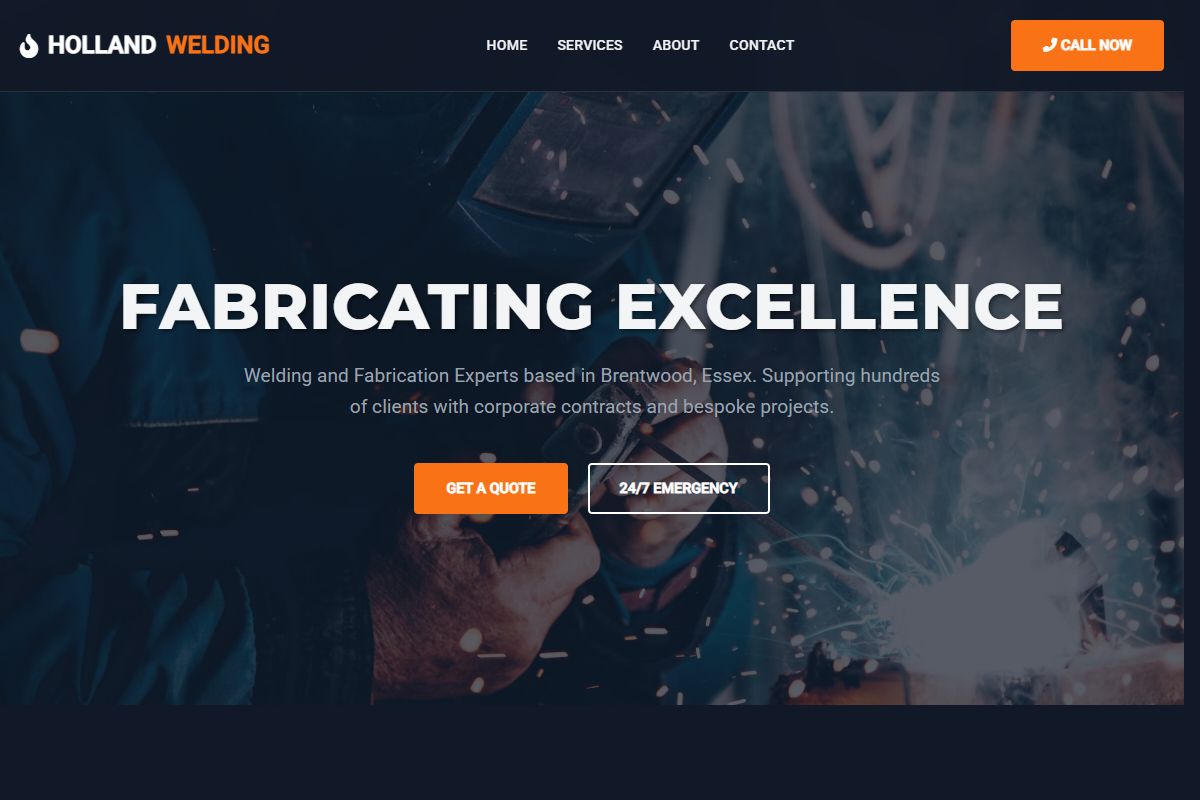 AI Redesign for hollandweldingfabricators.com/