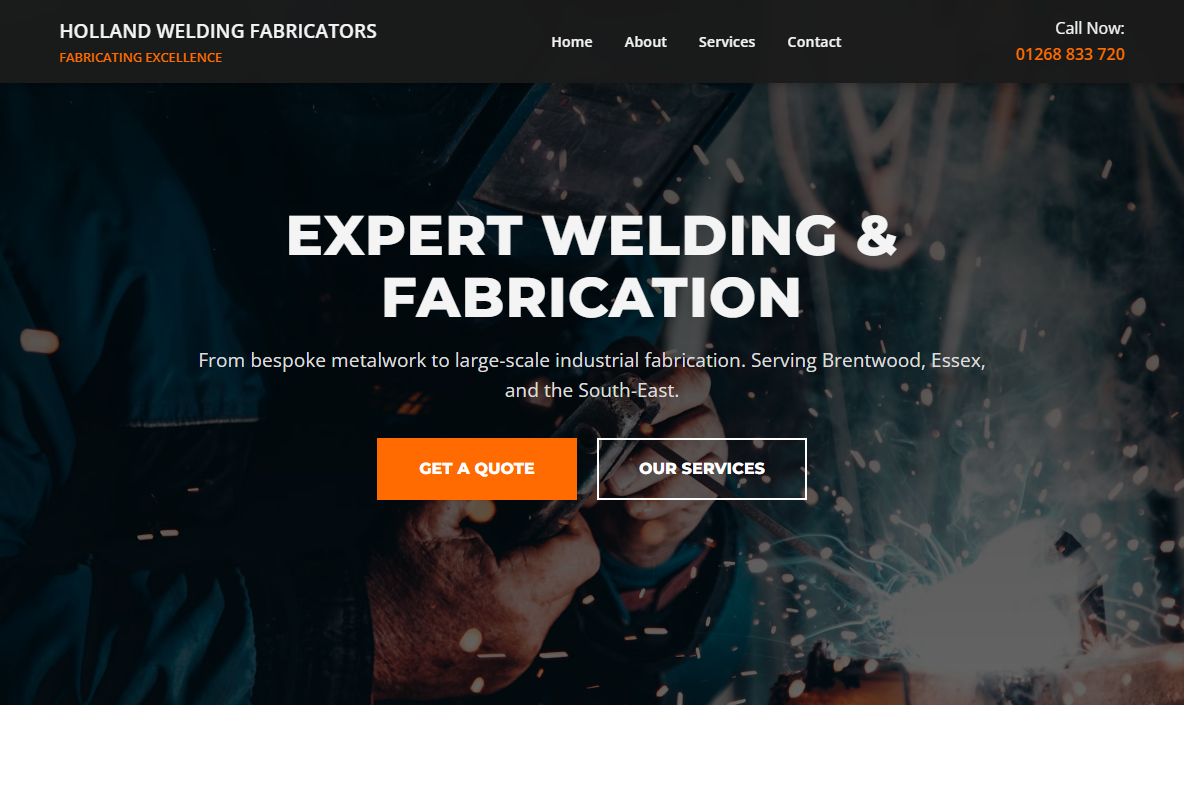 AI Redesign for hollandweldingfabricators.com/