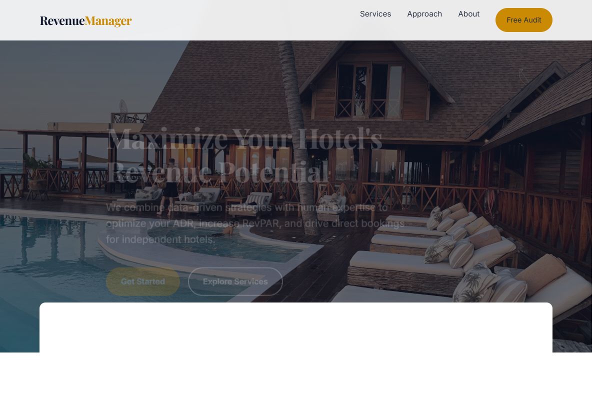 AI Redesign for hotel-revenue-manager.com/