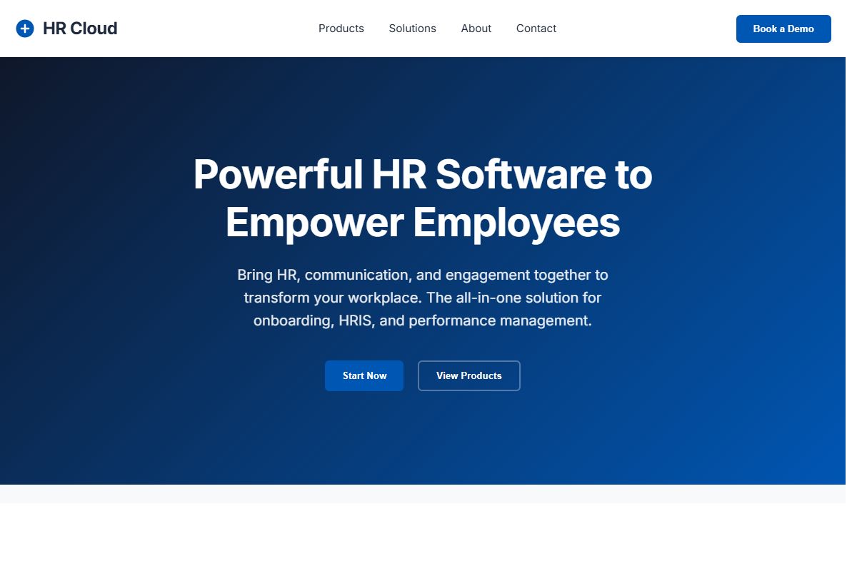 AI Redesign for hrcloud.com/
