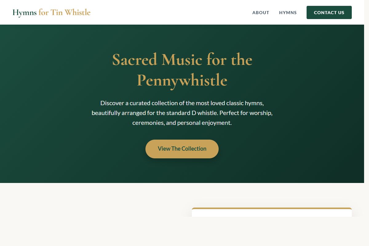 AI Redesign for hymnsfortinwhistle.com/