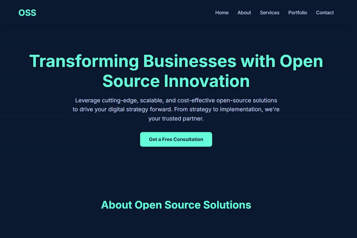 AI Redesign for opensourcesolutions.com/