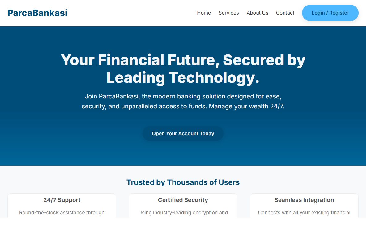 AI Redesign for parcabankasi.com/