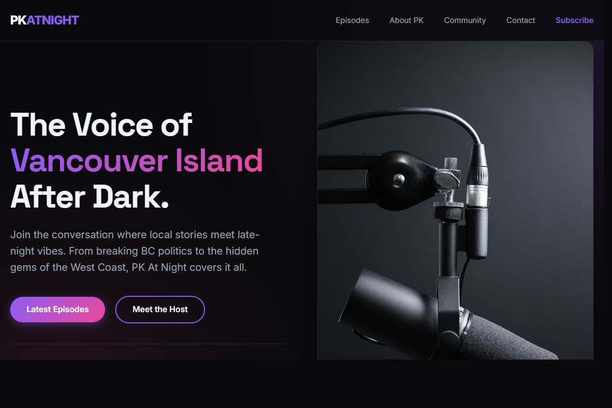 AI Redesign for pkatnight.com/