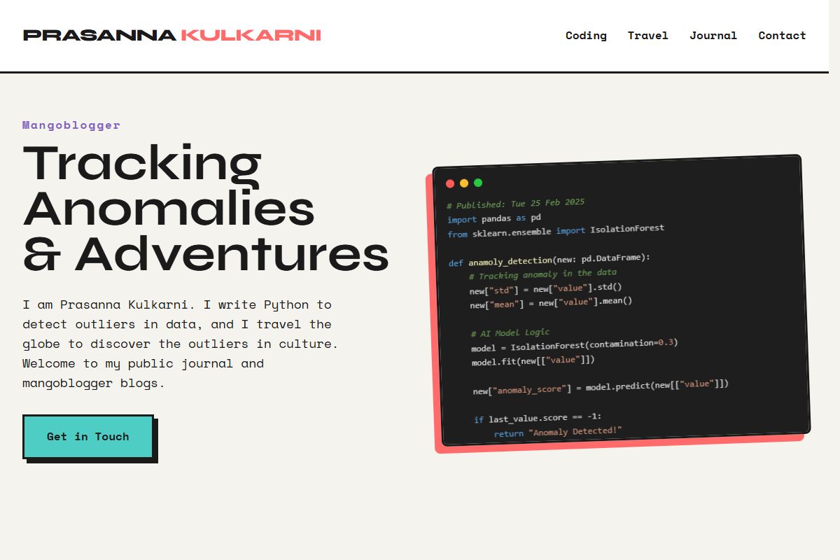 AI Redesign for prasannakulkarni.com/