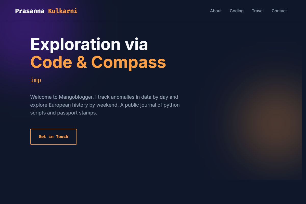 AI Redesign for prasannakulkarni.com/