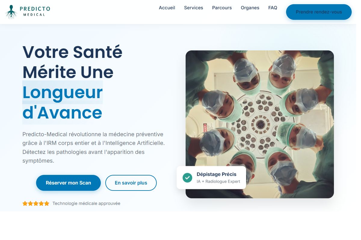 AI Redesign for predicto-medical.com/