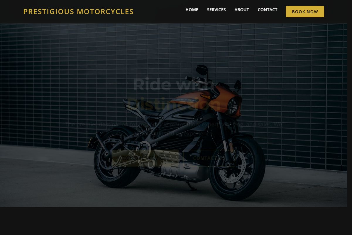 AI Redesign for prestigiousmotorcycles.com/
