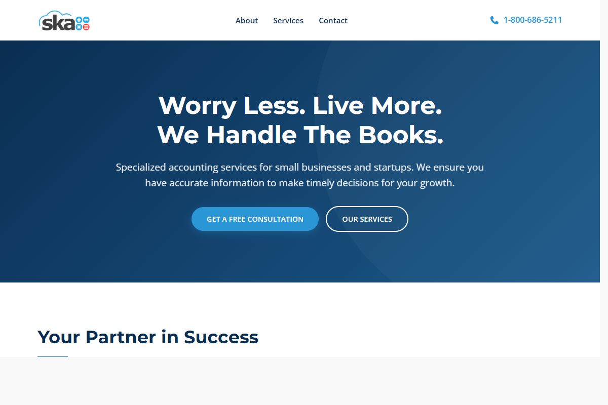 AI Redesign for skykeeperaccounting.com/