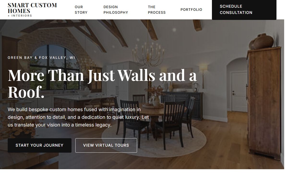 AI Redesign for smartcustomhomes.com/